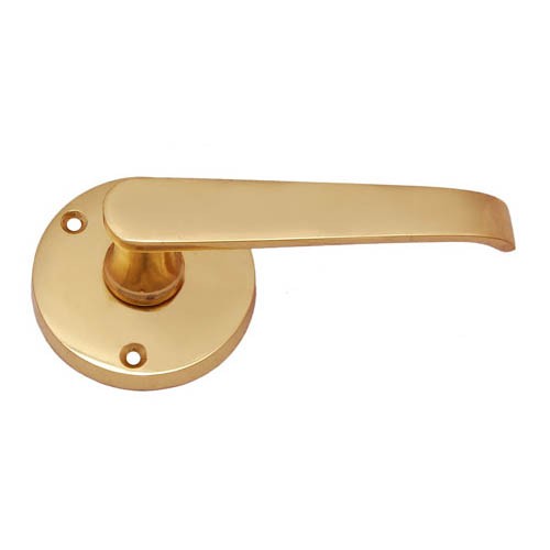 "Amon" Brass Handle with Rose
